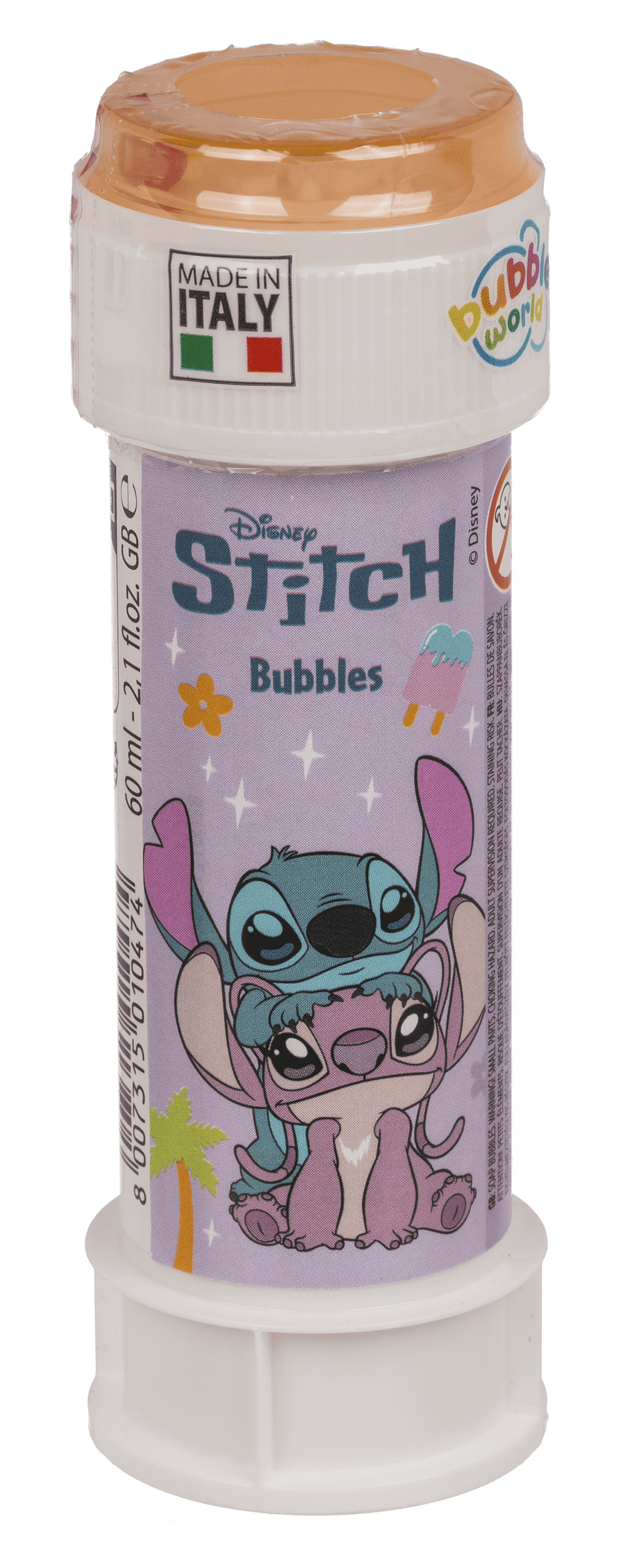 Soap bubbles with puzzle, Stitch & Angel,