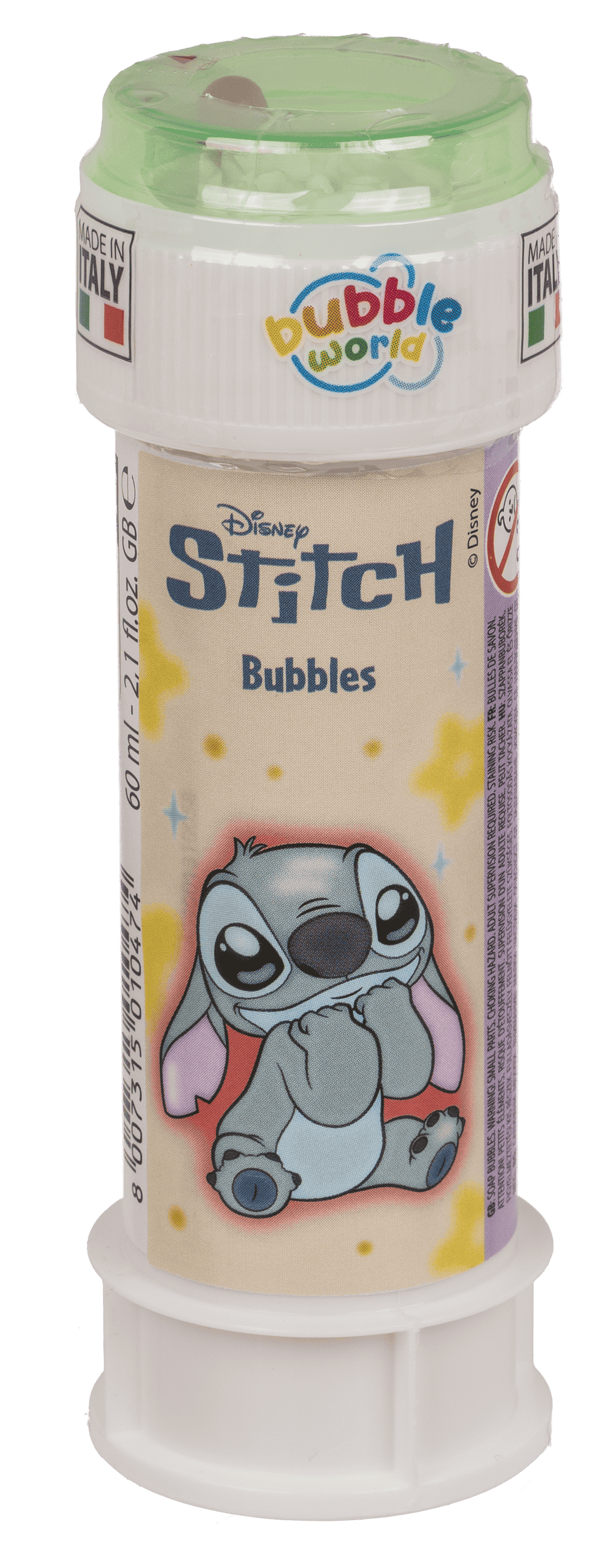 Soap bubbles with puzzle, Stitch & Angel,