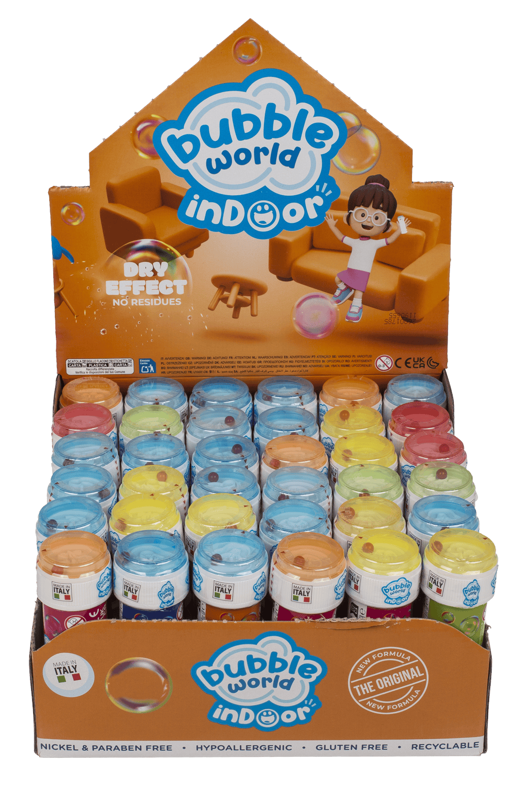 Juego de paciencia con pompas de jabón