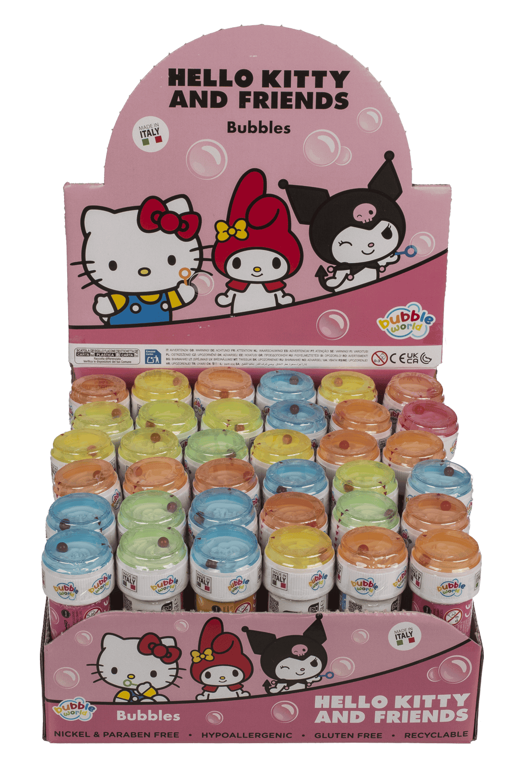 Soap bubbles with puzzle, Hello Kitty,