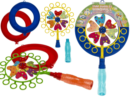 Soap bubbles with windmill, ca. 40 cm,
