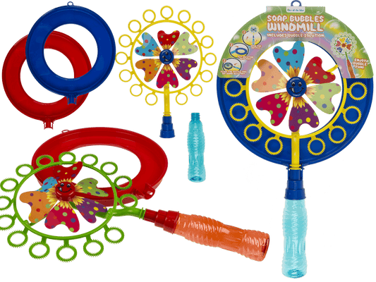 Soap bubbles with windmill, ca. 40 cm,