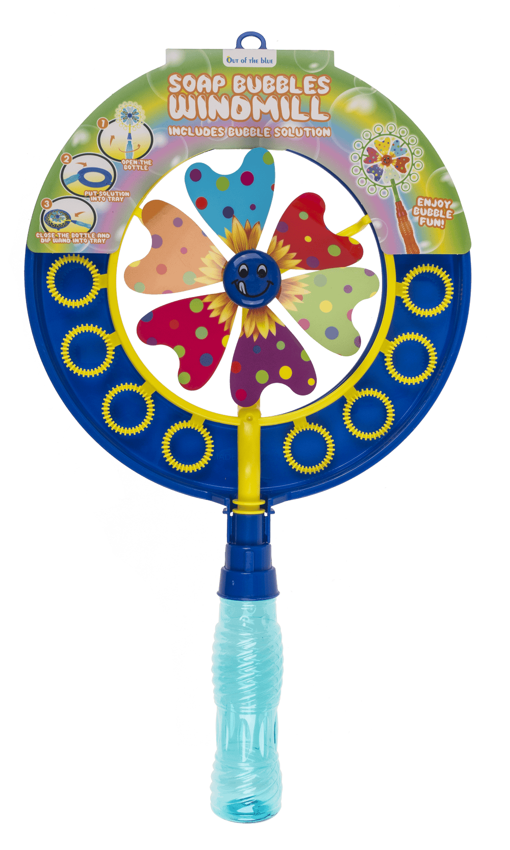 Soap bubbles with windmill, ca. 40 cm,
