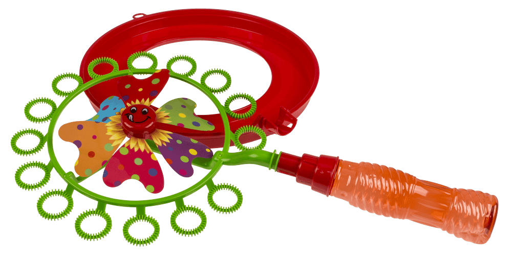 Soap bubbles with windmill, ca. 40 cm,