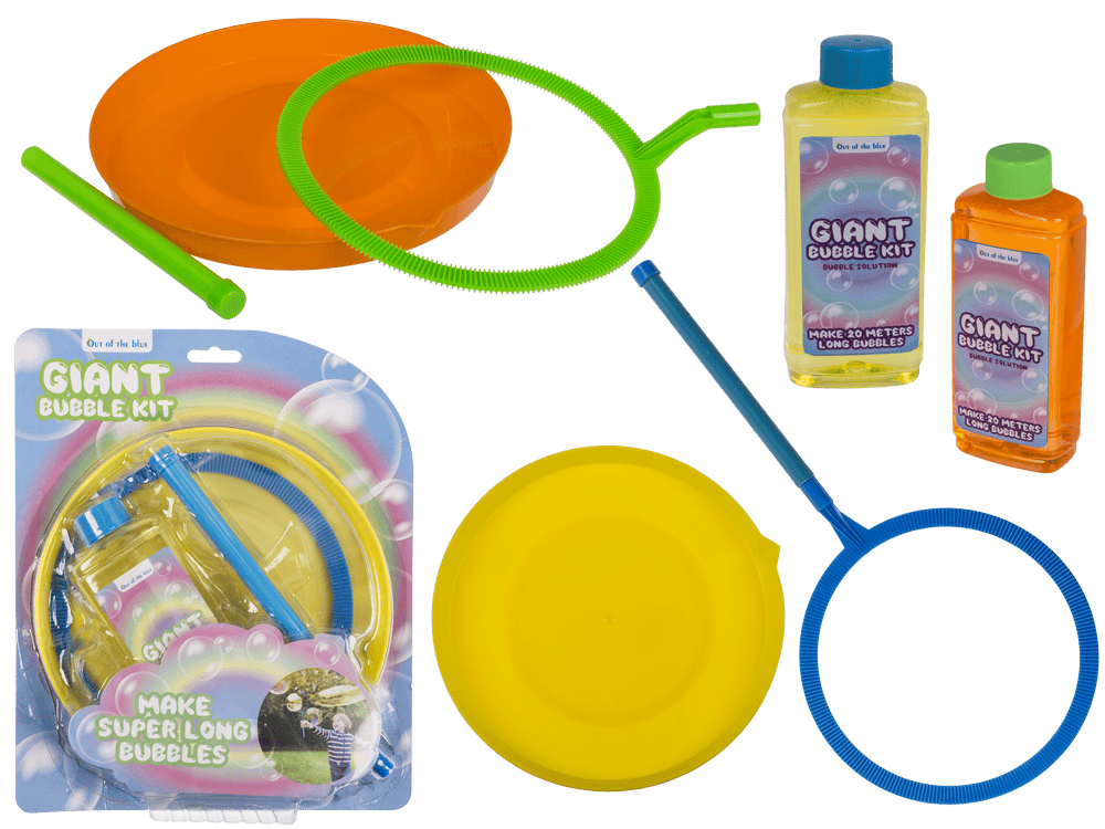Giant Bubble Kit, incl. 250 ml bubble solution,