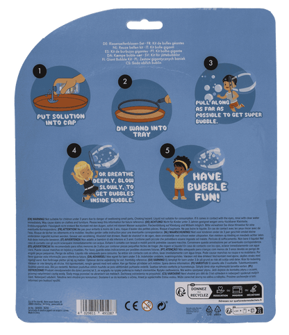 Giant Bubble Kit, incl. 250 ml bubble solution,