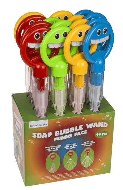 Soap bubbles wand, Funny Face, 44 cm,