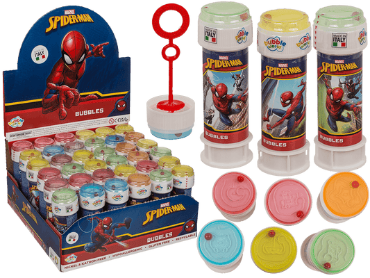 Soap bubbles with puzzle, Spiderman,