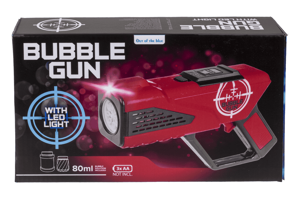 Bubble Gun with LED, 25 cm,