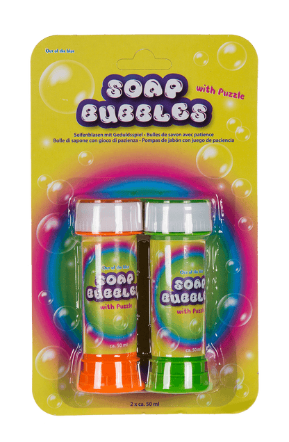 Soap bubbles with puzzle,