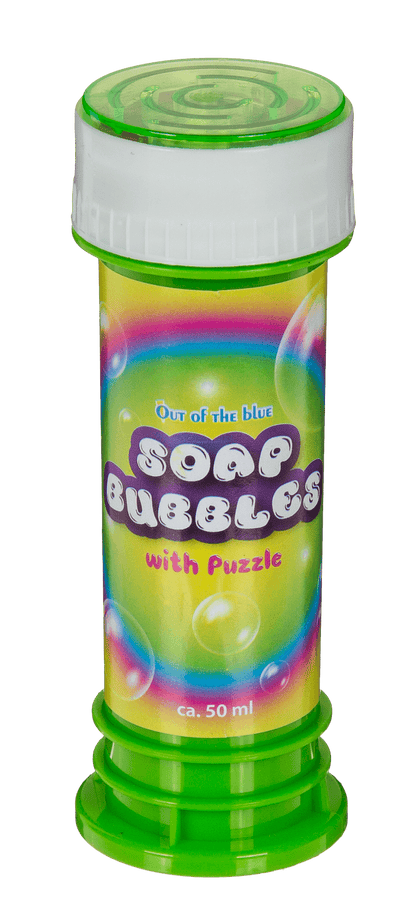 Soap bubbles with puzzle,
