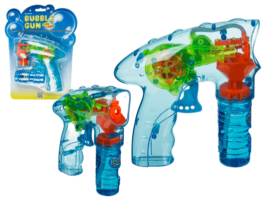 Bubble Gun with LED & ca. 56 ml bubble liquid,