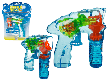 Bubble Gun with LED & ca. 56 ml bubble liquid,