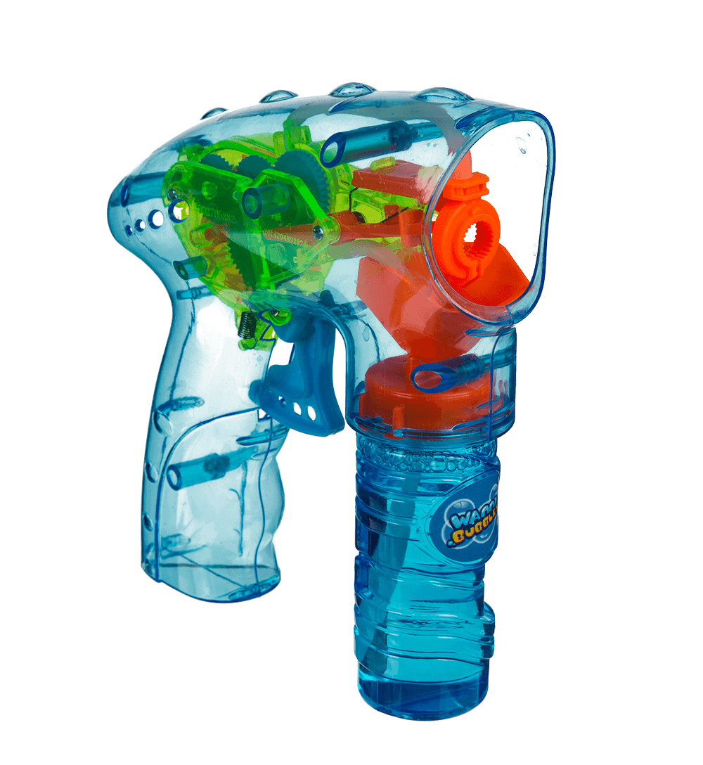 Bubble Gun with LED & ca. 56 ml bubble liquid,