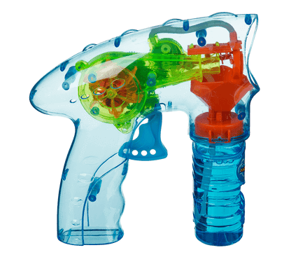 Bubble Gun with LED & ca. 56 ml bubble liquid,