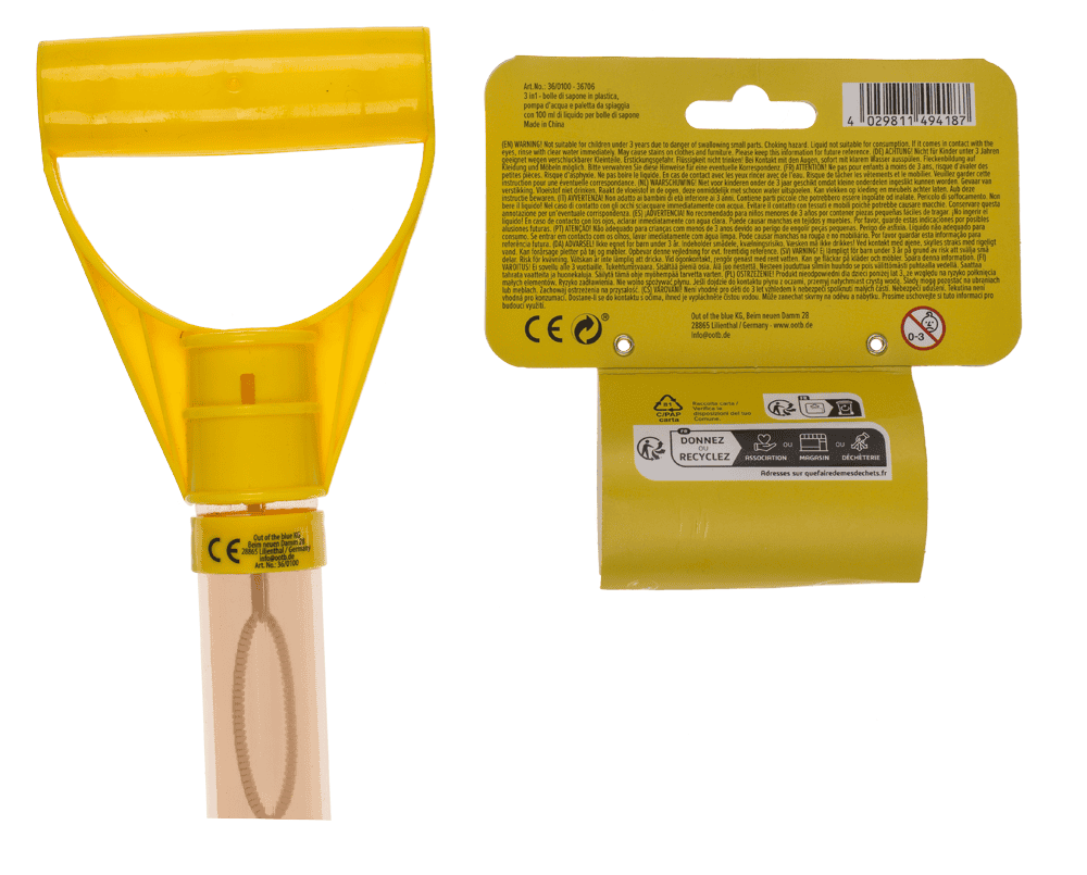 3-in-1 Bubble Wand, Water Pump, and Beach Shovel,