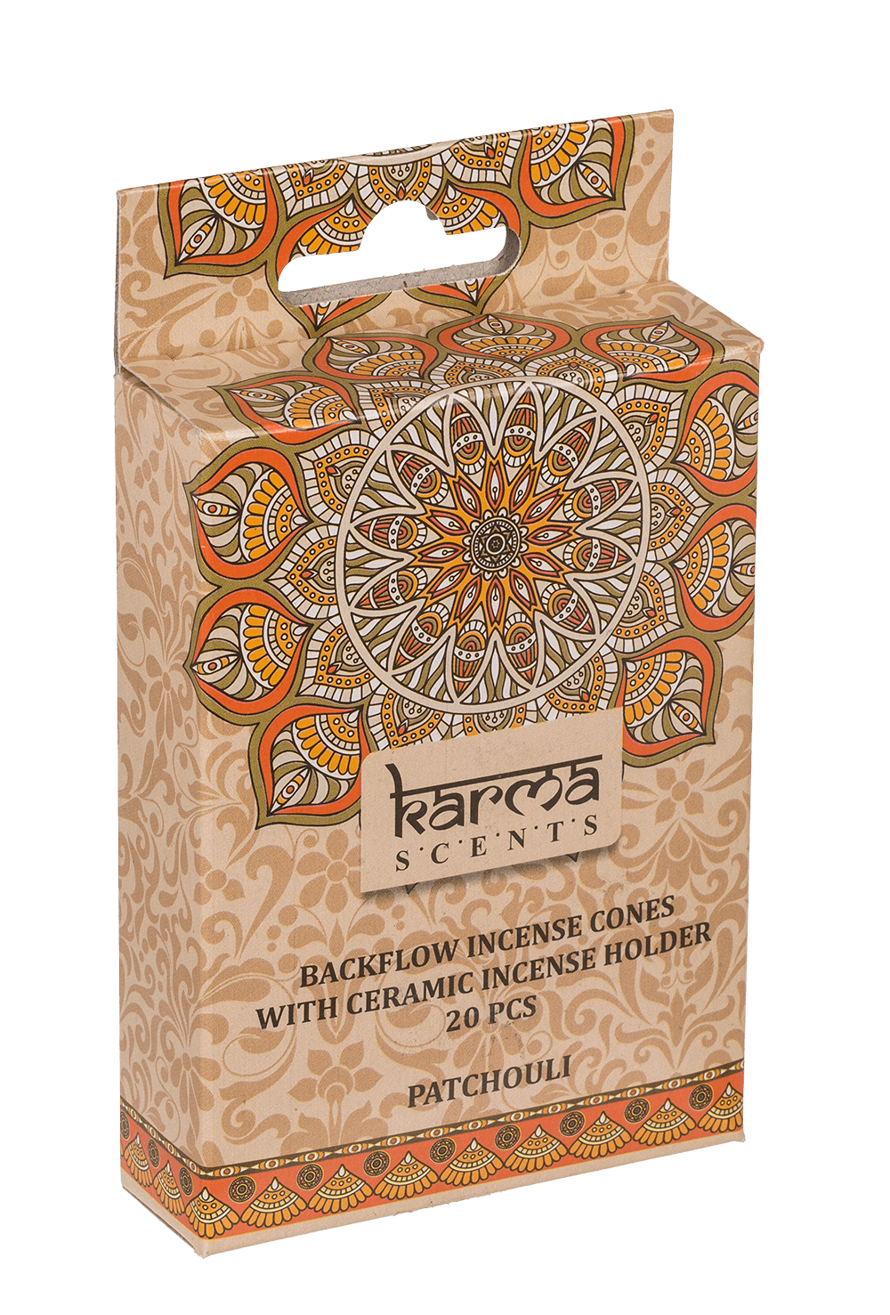 Backflow insence cone, Karma, 6 assorted,