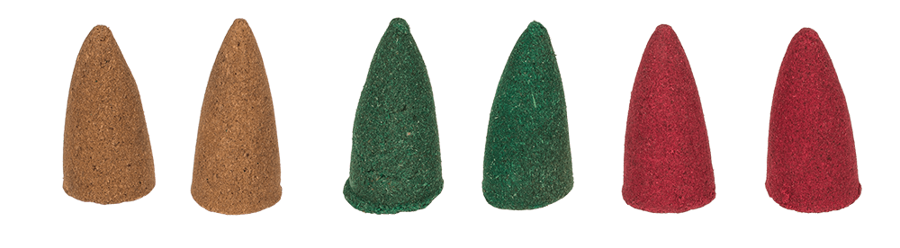 Backflow insence cone, Karma, 6 assorted,