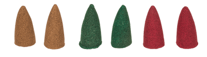Backflow insence cone, Karma, 6 assorted,