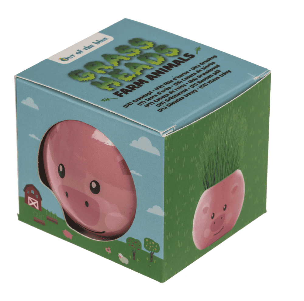 Grass head, farm animals, 6,5 cm,