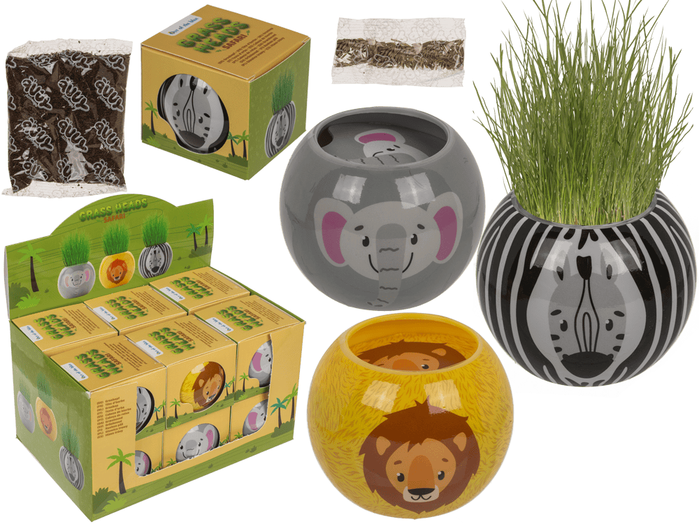 Grass head, Safari, 6,5 cm,