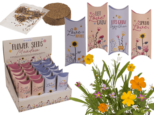 Flower seeds, Meadow, with soil pad,