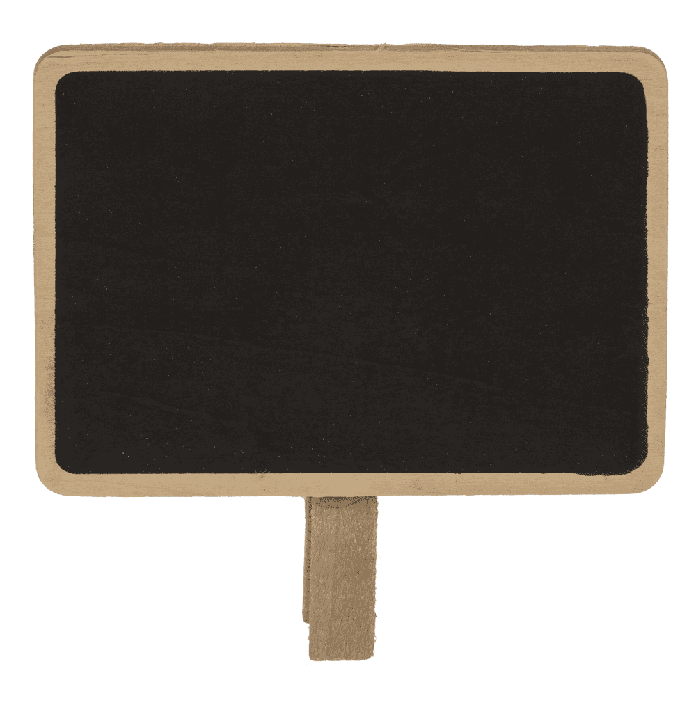 Large Wooden Blackboard with clip,