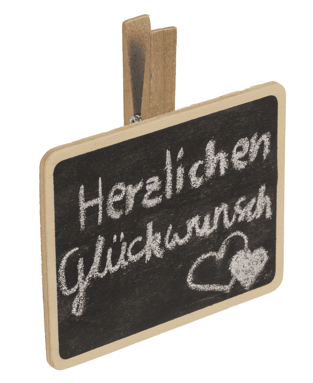 Large Wooden Blackboard with clip,