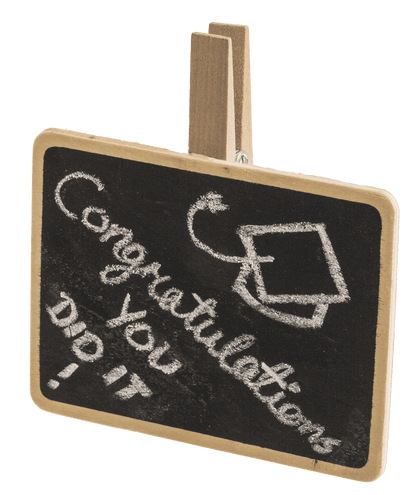 Large Wooden Blackboard with clip,