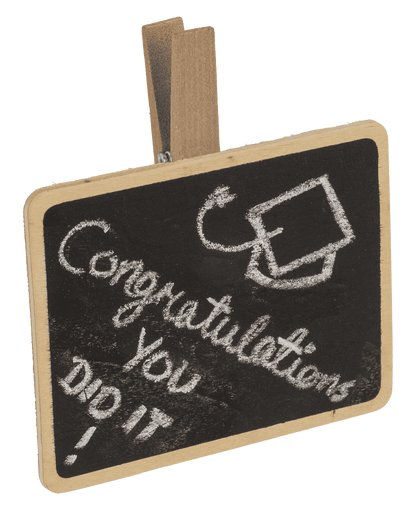 Large Wooden Blackboard with clip,