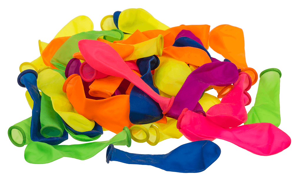 Water balloon throwing game with timer,