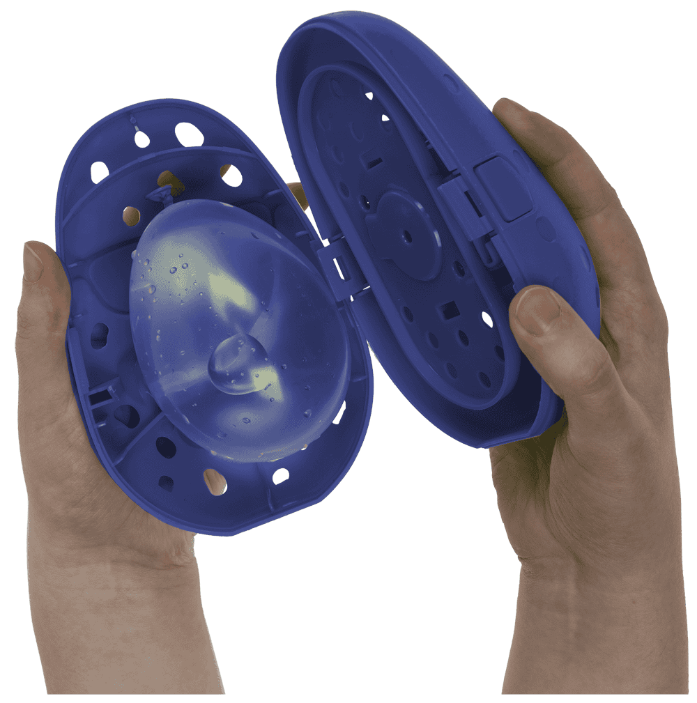 Water balloon throwing game with timer,