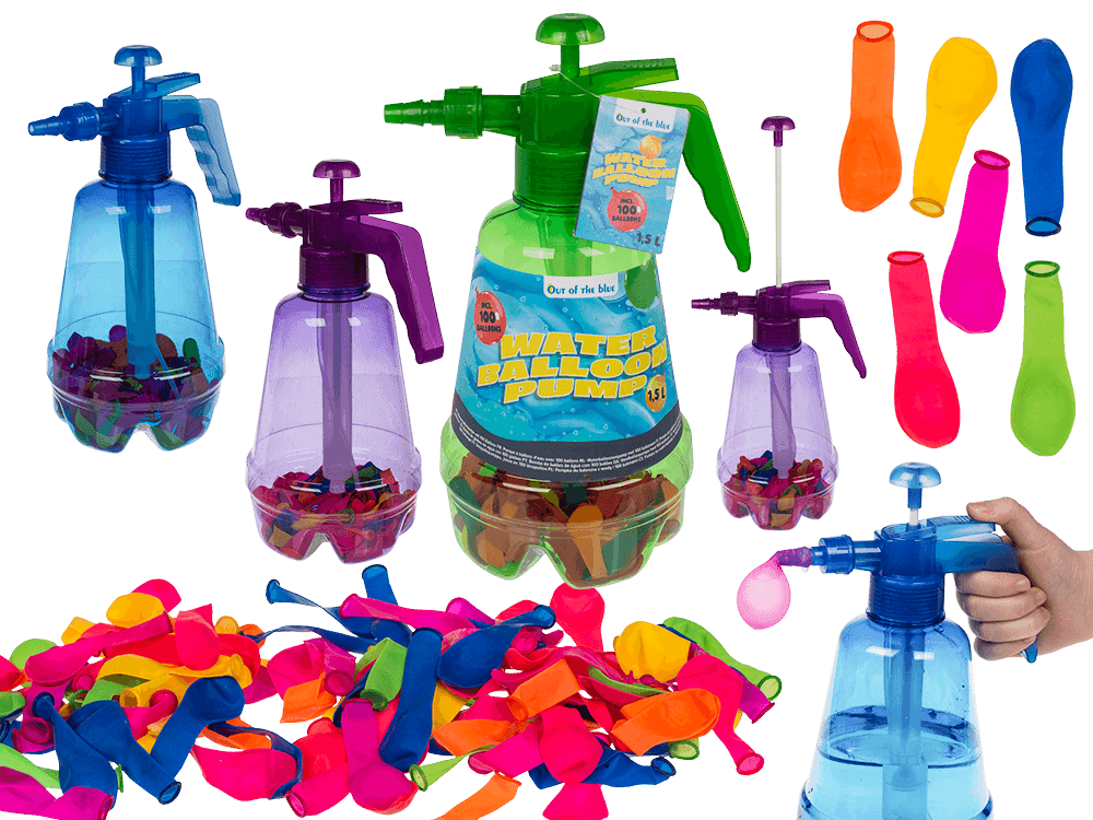 Water balloon pump with 100 balloons,