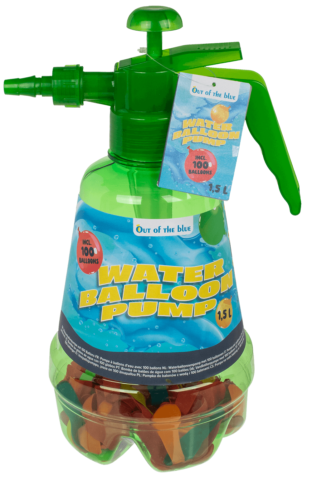 Water balloon pump with 100 balloons,