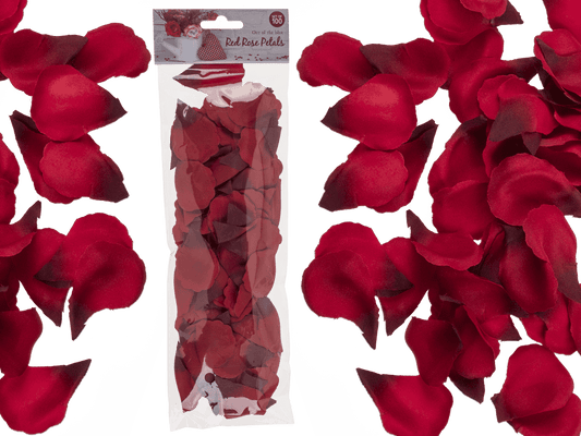 Red rose petals, 4 x 6 cm,