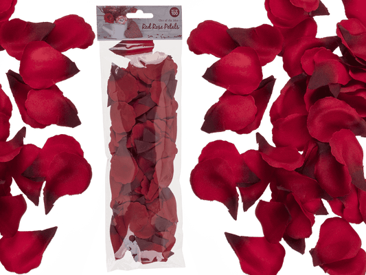 Red rose petals, 4 x 6 cm,