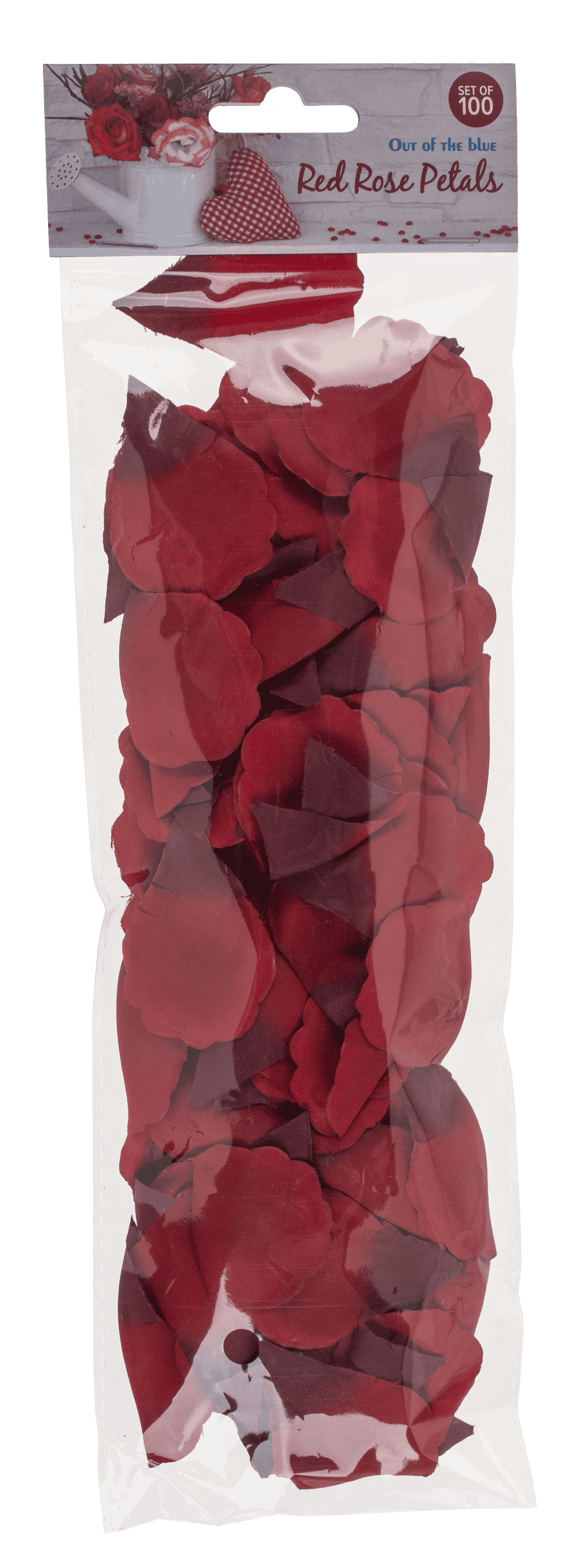 Red rose petals, 4 x 6 cm,