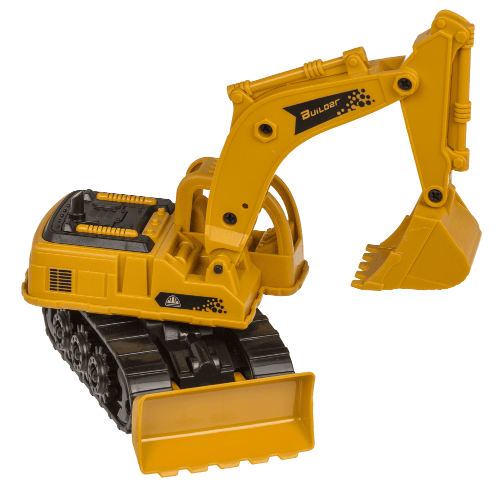 Digger with friction & moveable arm,