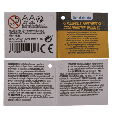 Digger with friction & moveable arm,