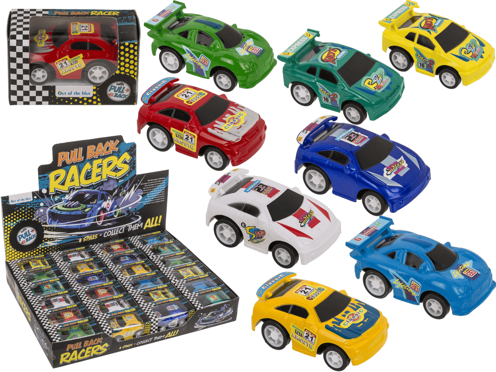 Racing car with pull back, approx. 5,5 x 4 cm,