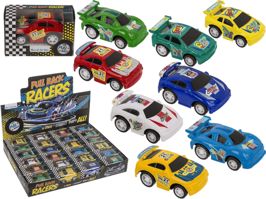 Racing car with pull back, approx. 5,5 x 4 cm,