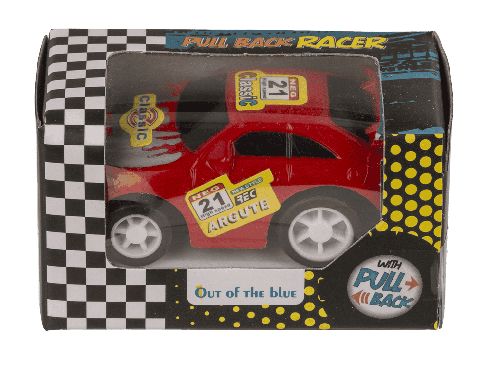 Racing car with pull back, approx. 5,5 x 4 cm,