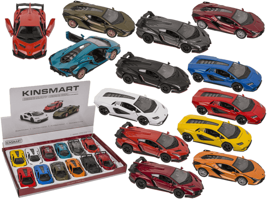 Metal model car with pull back, Lamborghini,