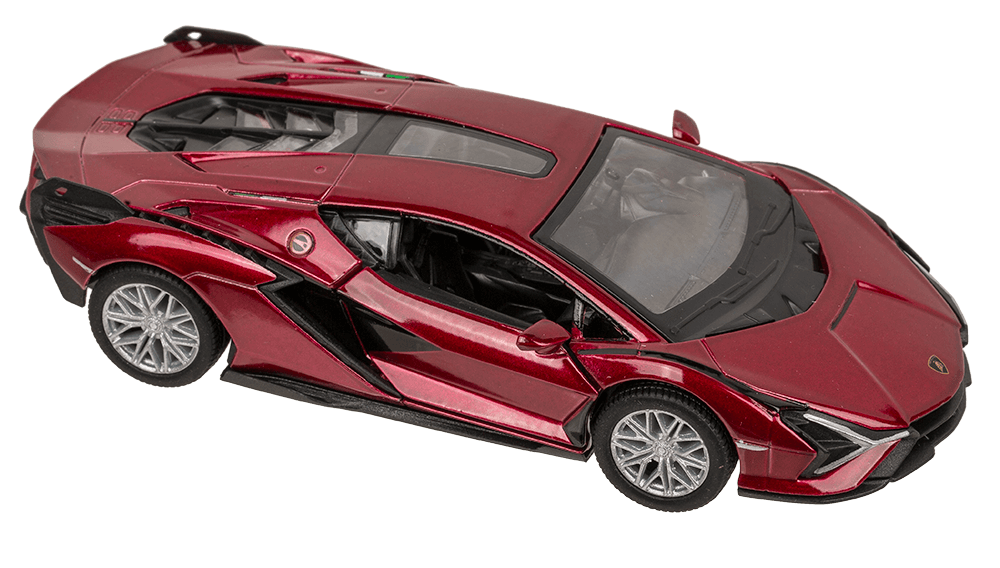 Metal model car with pull back, Lamborghini,