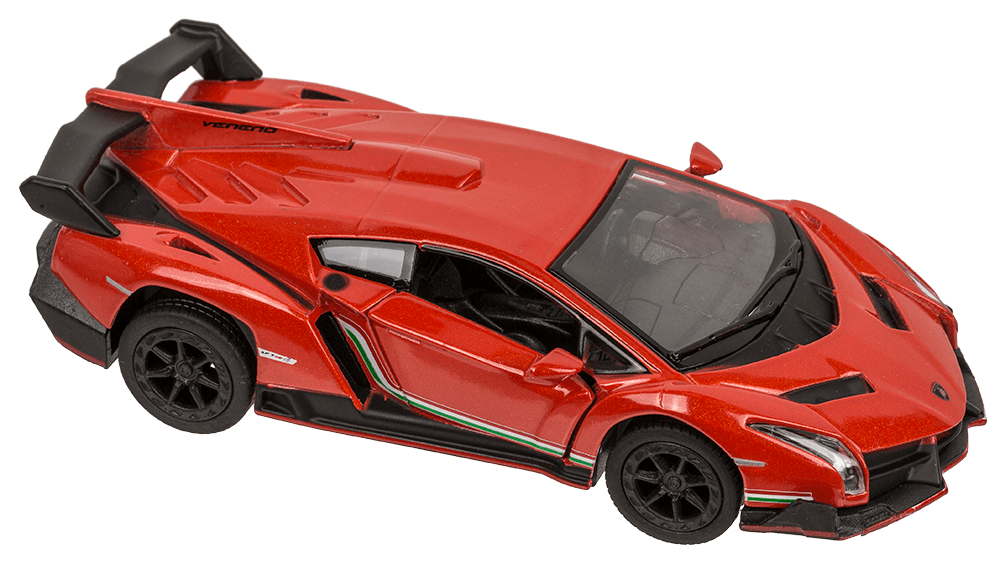 Metal model car with pull back, Lamborghini,