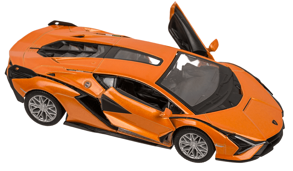 Metal model car with pull back, Lamborghini,