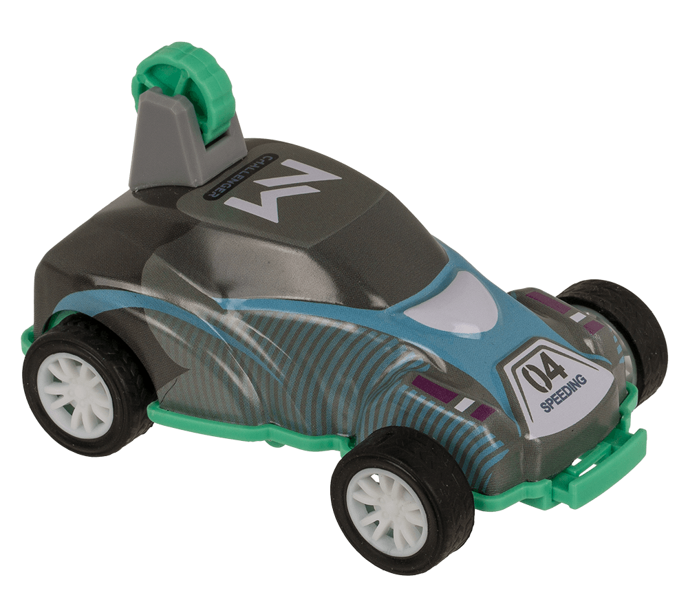Mini stunt car with pull back, approx. 8 cm,