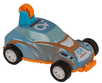 Mini stunt car with pull back, approx. 8 cm,