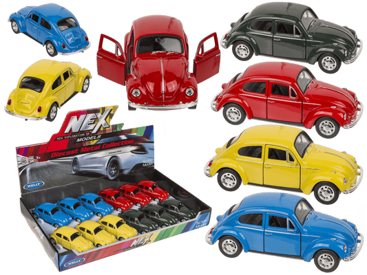 Model car with pull back, VW Beetle 1960,