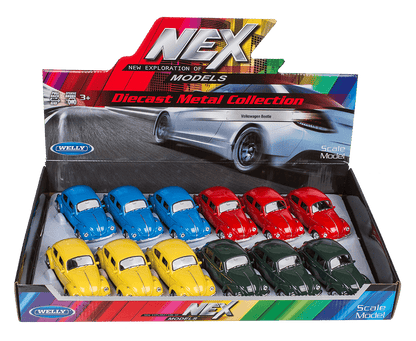 Model car with pull back, VW Beetle 1960,